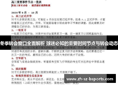 冬季转会窗口全面解析 球迷必知的重要时间节点与转会动态